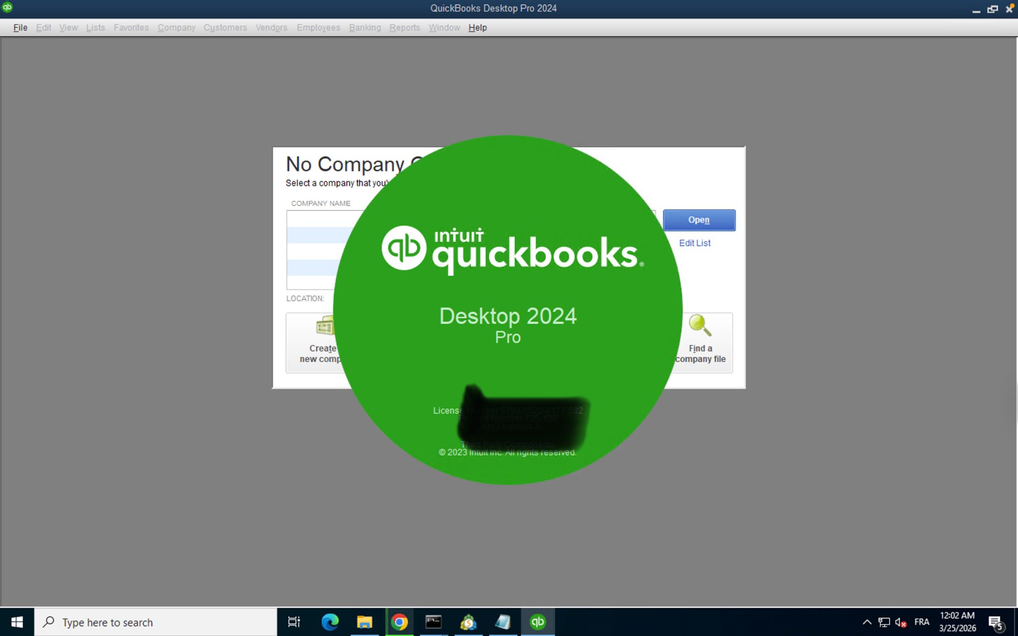 QuickBooks activation success - Thank you for activating