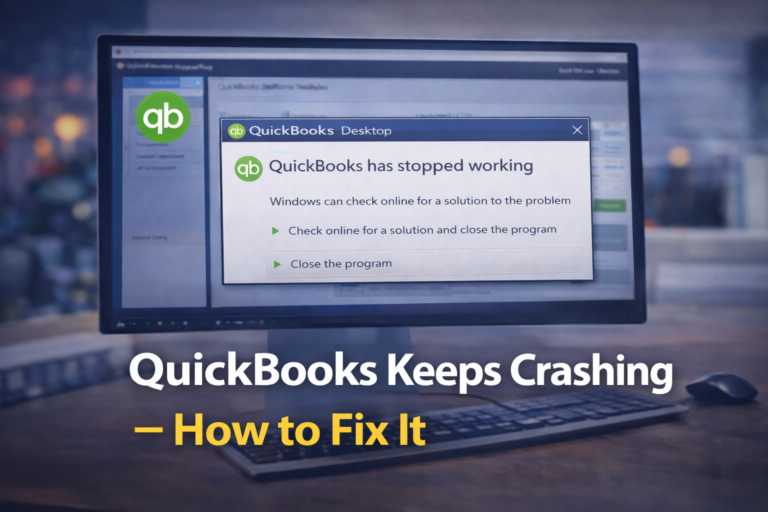 QuickBooks Keeps Crashing – How to Fix It Once and For All